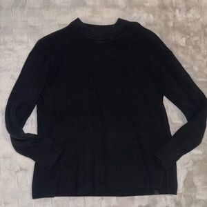 lululemon athletica Classic Black Cowl Neck Sweater